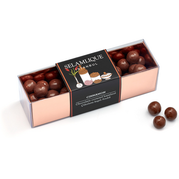 Selamlique Tarcinli Cikolata Kapli Findik - Cinnamon Chocolate Covered Findik 250 gr