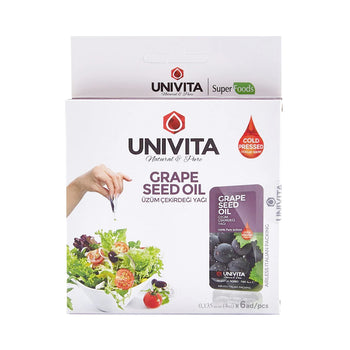 Univita Grape Seed Oil 0.135 oz x 6 Pcs