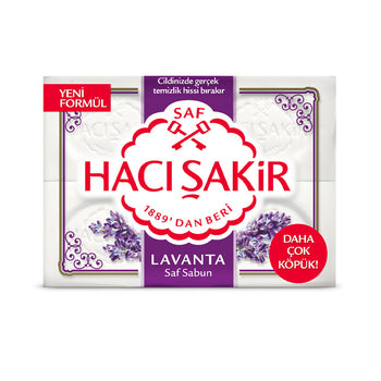 Haci Sakir Bath Soap Lavender 4 Pack / 600gr
