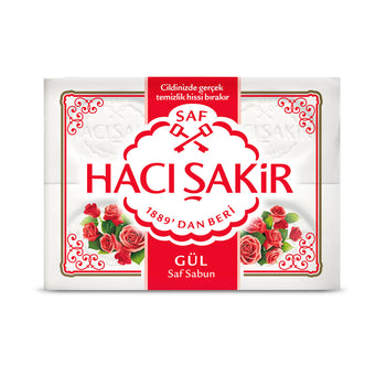 Haci Sakir Rose Bath Soap 4 Pack / 600gr